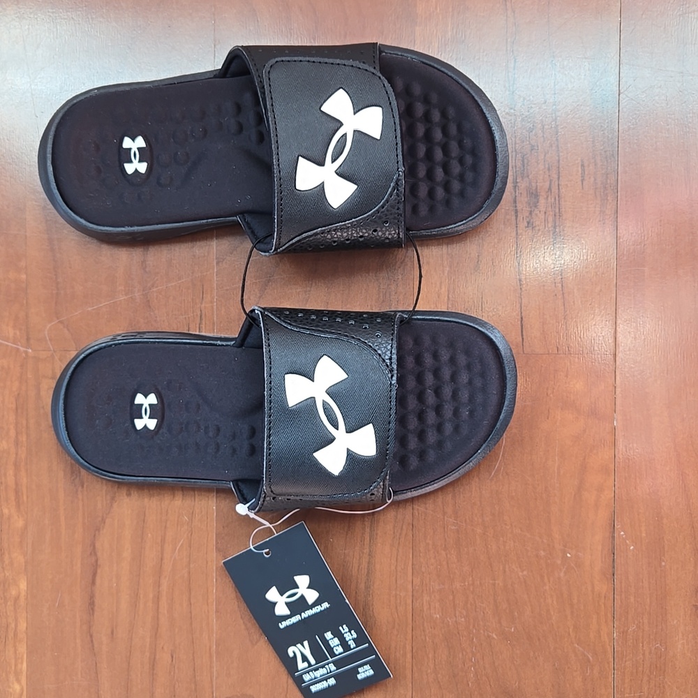 Under Armour Black Slide Sandals